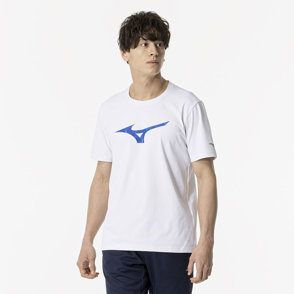 ミズノ 32MAB55301L メンズ ソフトドライTシャツ（ホワイト・サイズ：L） 32MAB55301L