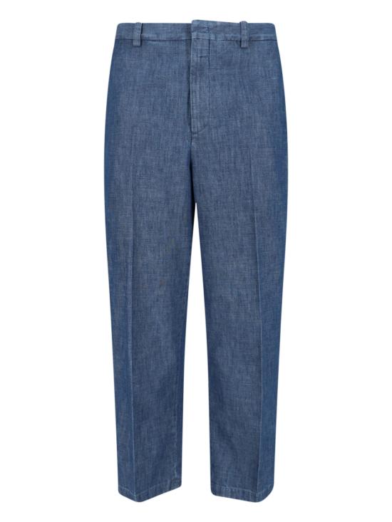 JIL SANDER Men Straight Pants J22KA0345 J45323 406 Blue