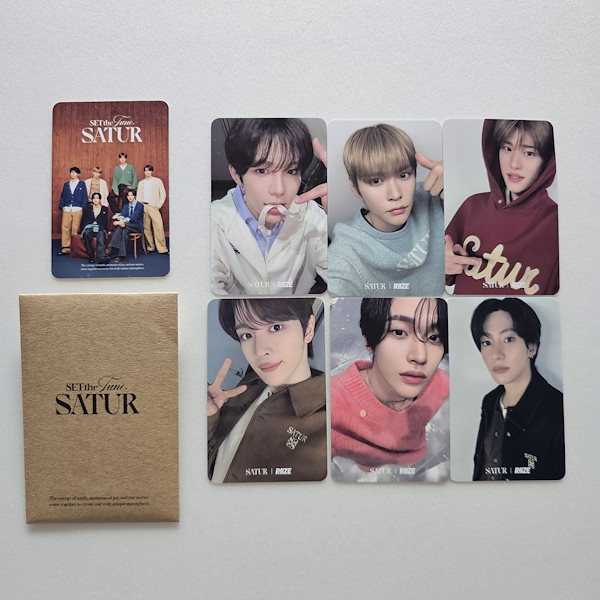 RIIZE satur コラボ限定 トレカ 7枚セット Qoo10] SMエンターテインメント [公式] RIIZE x SATUR P