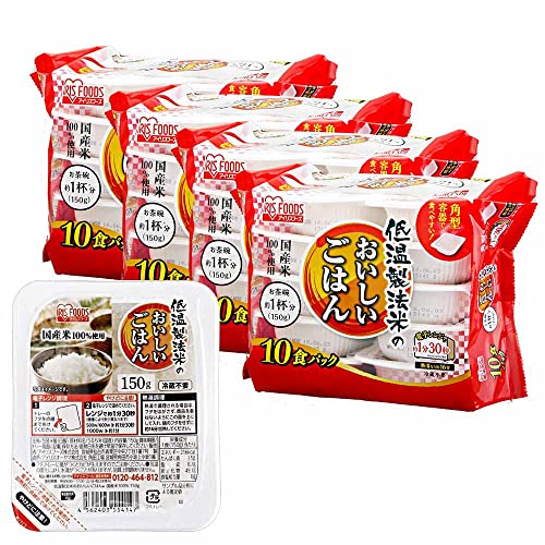 アイリスオーヤマ(IRIS OHYAMA) パックご飯 150g x 40 個 国産米 100% 低温製法米 非常食 米 レトルト