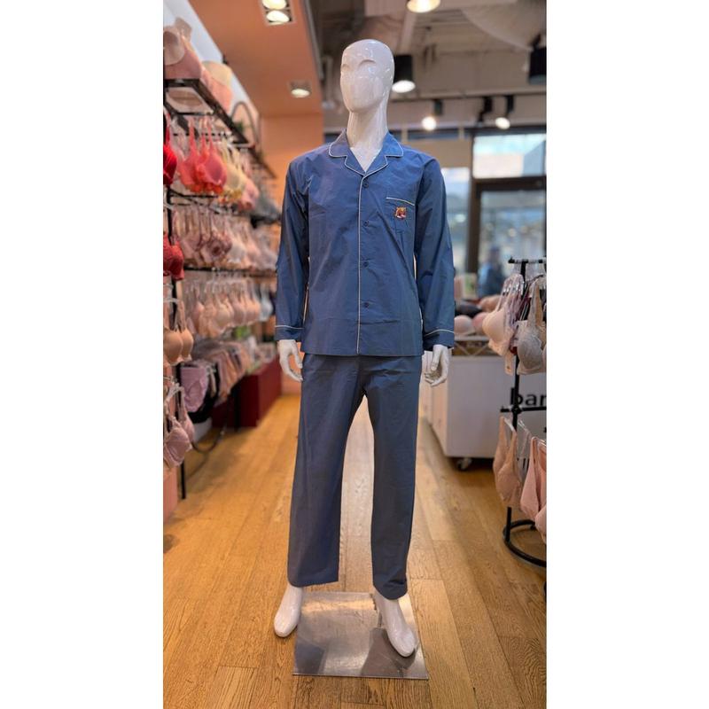 [坡州店] 60手ミスティブルー・ロティキャラクタ男性パジャマセット MP590L