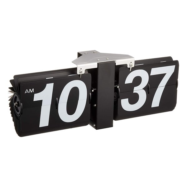 フリップクロック ブラック W36×D8.5×H14 CLK-118BK