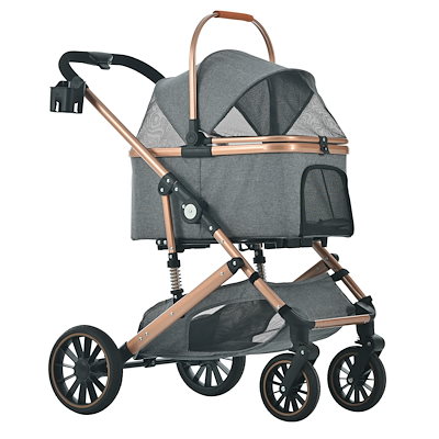 ペットカート Msize 対面式 分離式 2way 折りたたみ 多頭 中型犬 小型犬 4輪 アルミ製 軽量 ペット 介護 お出かけ 旅行 通院 新品・未使用 ペットカート Msize 対面式 分離式 2way 折りたたみ