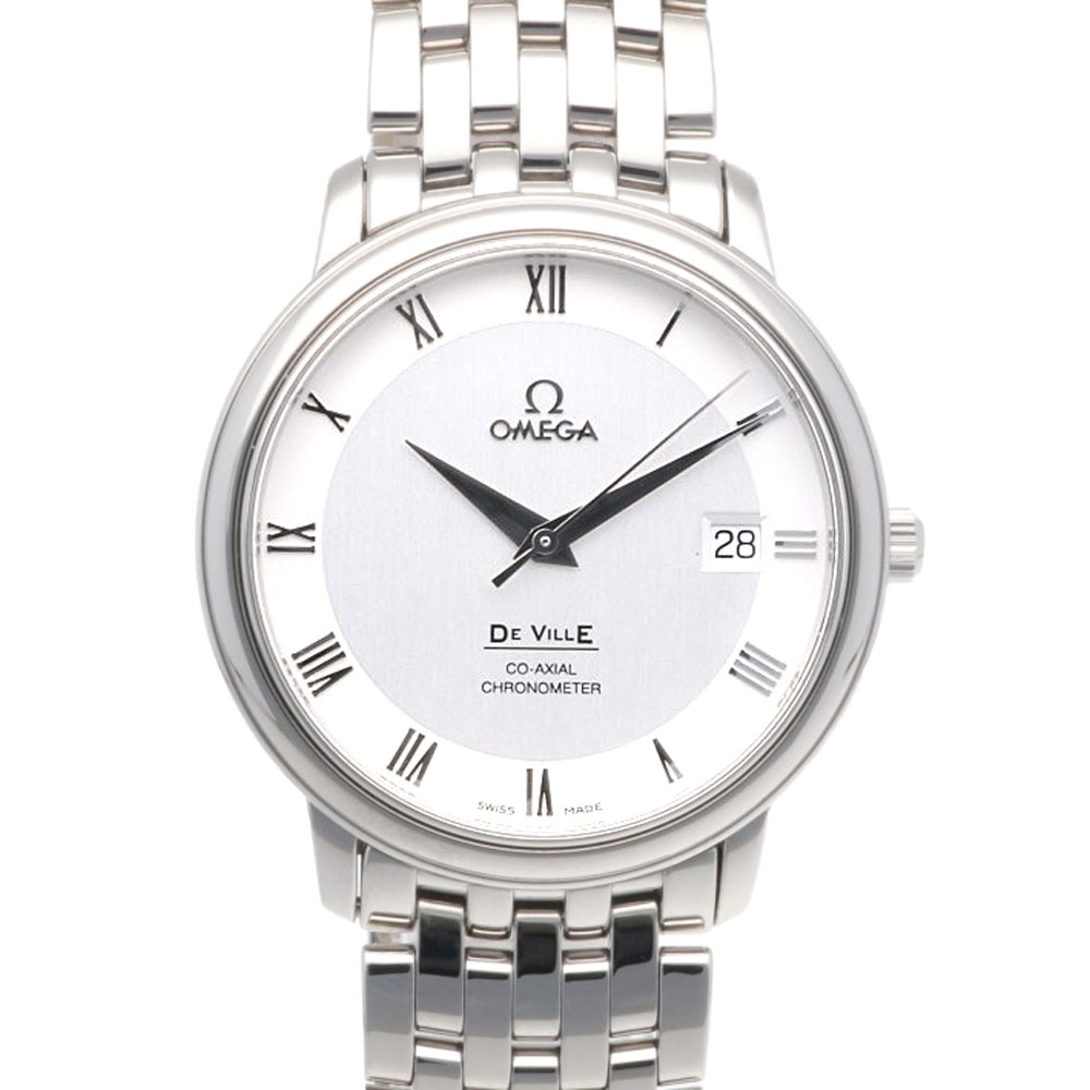 オメガ デヴィル プレステージ 腕時計 ステンレススチール 45743100 クオーツ 1年保証 OMEGA 中古
