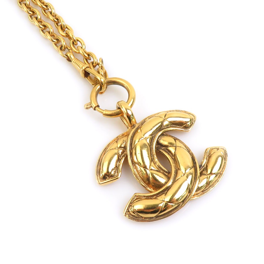 シャネル CHANEL ネックレス ココマーク メタル ゴールド レディース e61972i