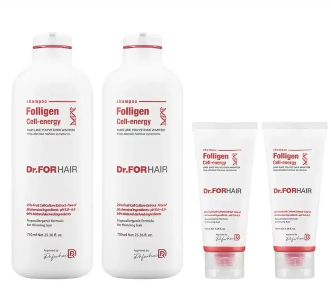 Dr.For Hair ドクターフォーヘア セルエナジーシャンプー 750ml x 2 + 100ml x 2