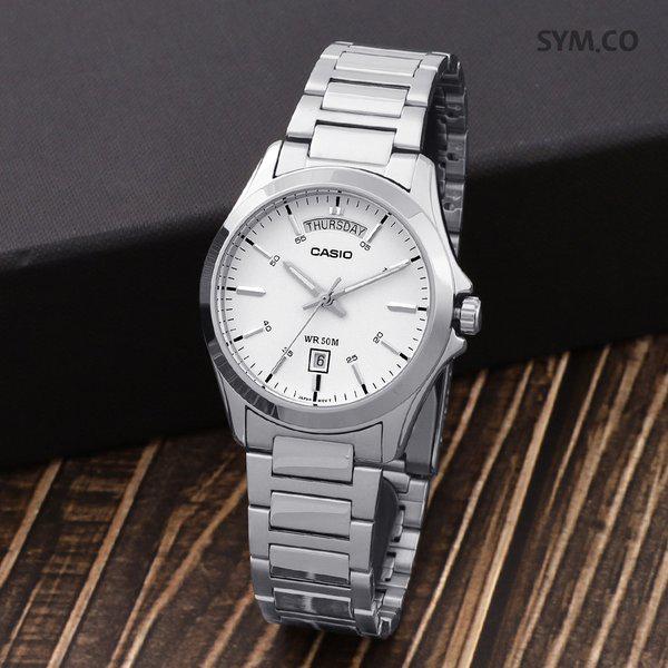 MTP-1370D-7A3 クラシックラウンド デイデイト スーツ メンズ メタルウォッチ d 7,950円