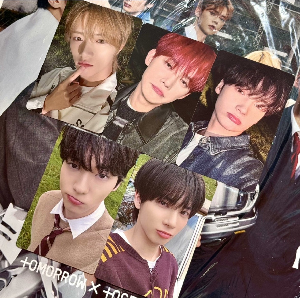 TXT グッズ mini7 特典トレカ アイドルステーション 特典 トレカ 写真 全員5枚セット