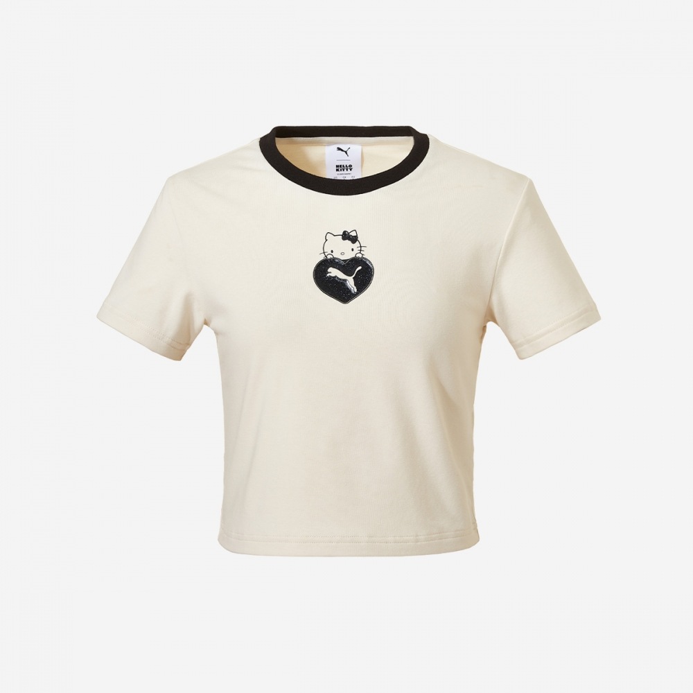 プーマ [プーマ×ハローキティ] グラフィックベビーTシャツ PKI63161387-アルパインスノー