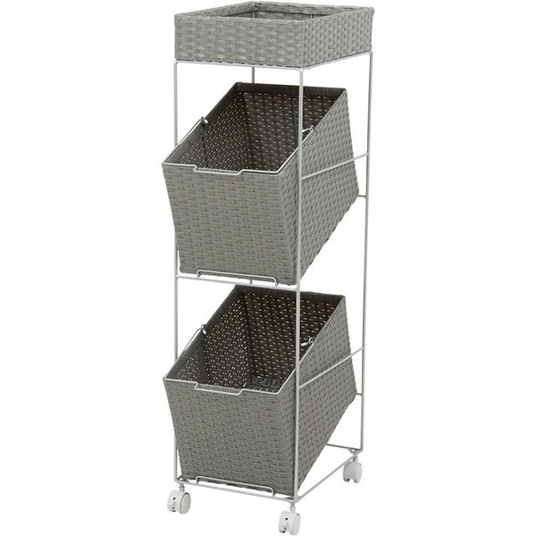 RAN-2425GY ランドリーラック グレー メーカー直送