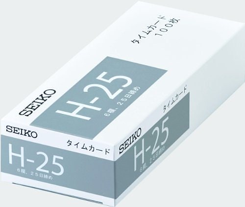 （まとめ買い）セイコー タイムカード H-25 1-130-0174 00940631 [x3]
