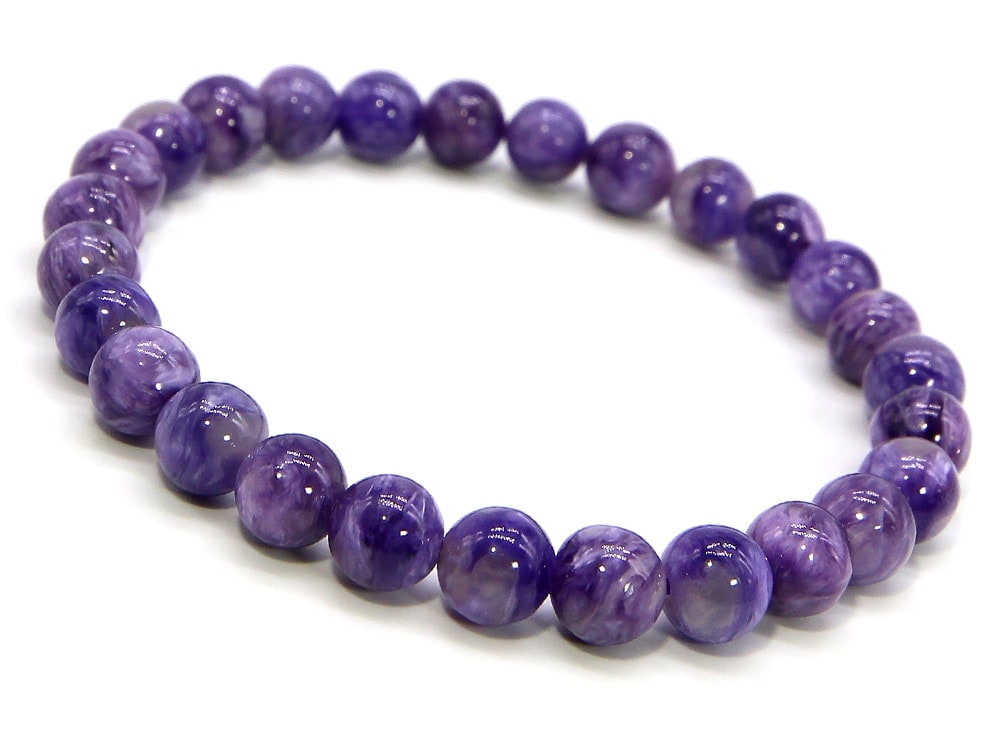 チャロアイト ブレスレット 6mm パワーストーン ブレスレット メンズ レディース 天然石 数珠 アクセサリー メンズブレスレット アジャスター付き 長さ調節可能 カット 男性用 チャロアイト ペリ