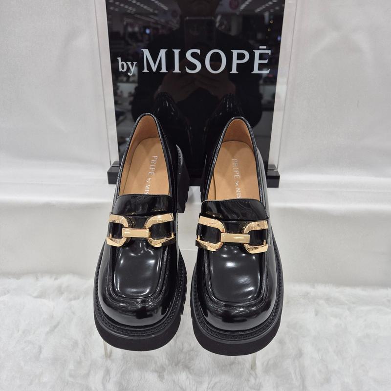 By 女性 デイリー チャンキーソール ローファー 112HT419FF011 BLACK 2 JJ