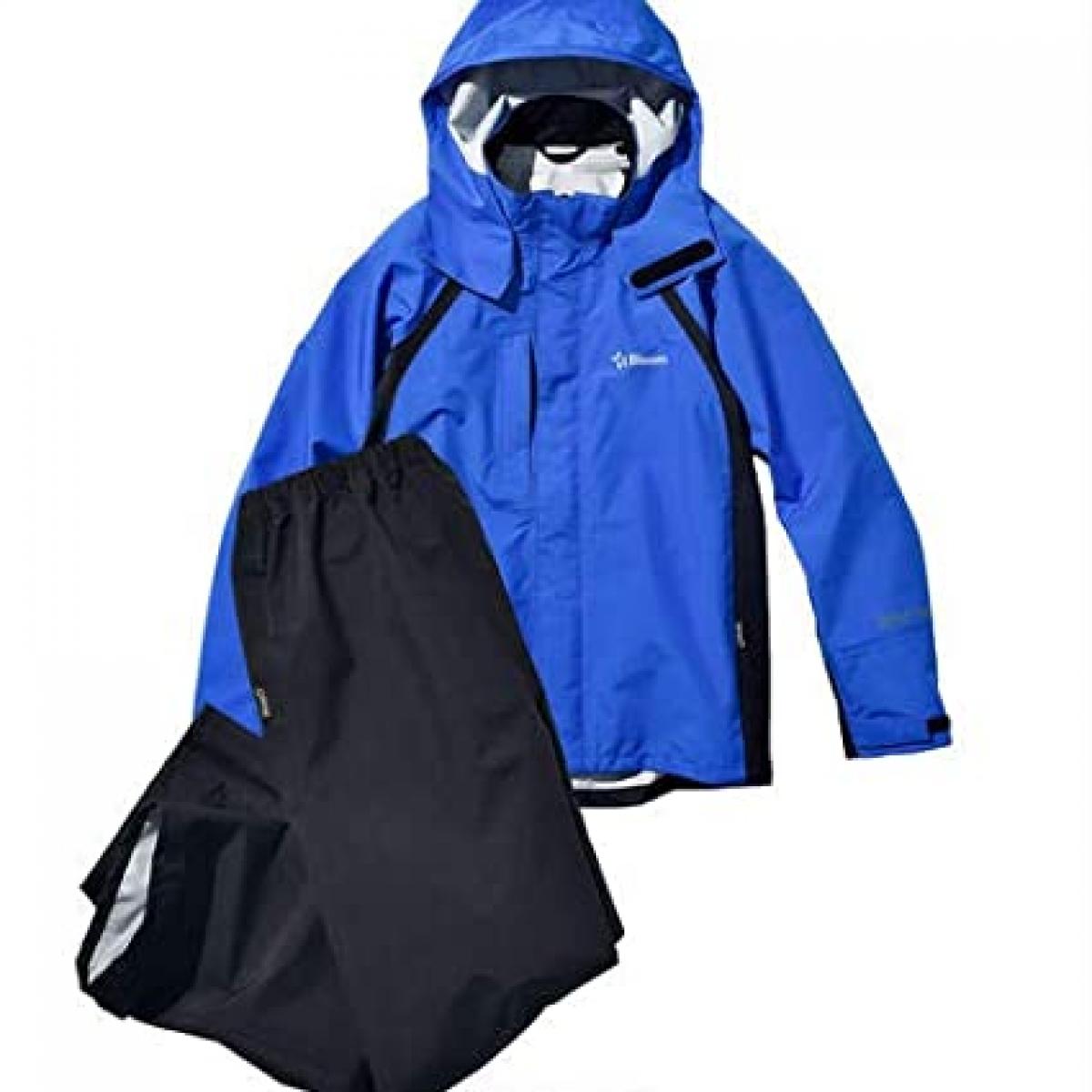 Bloom ブルーム ウェア ロイヤルブルー Sサイズ 上下セット ゴアテックス 67585 田中産業株式会社 防水 防風 作業着 フィールドウェア アウトドアcm　裏貼