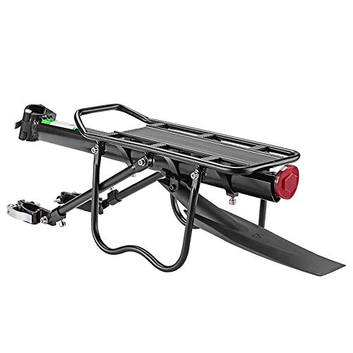 色：ブラック ROCKBROS(ロックブロス)リアキャリア 自転車荷台 ツーリングキャリア 後付け