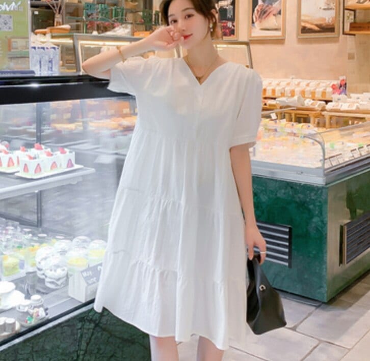 ワンピース 袖あり かわいい 大人可愛い きれいめ シンプル カジュアル 大人 上品 おしゃれ