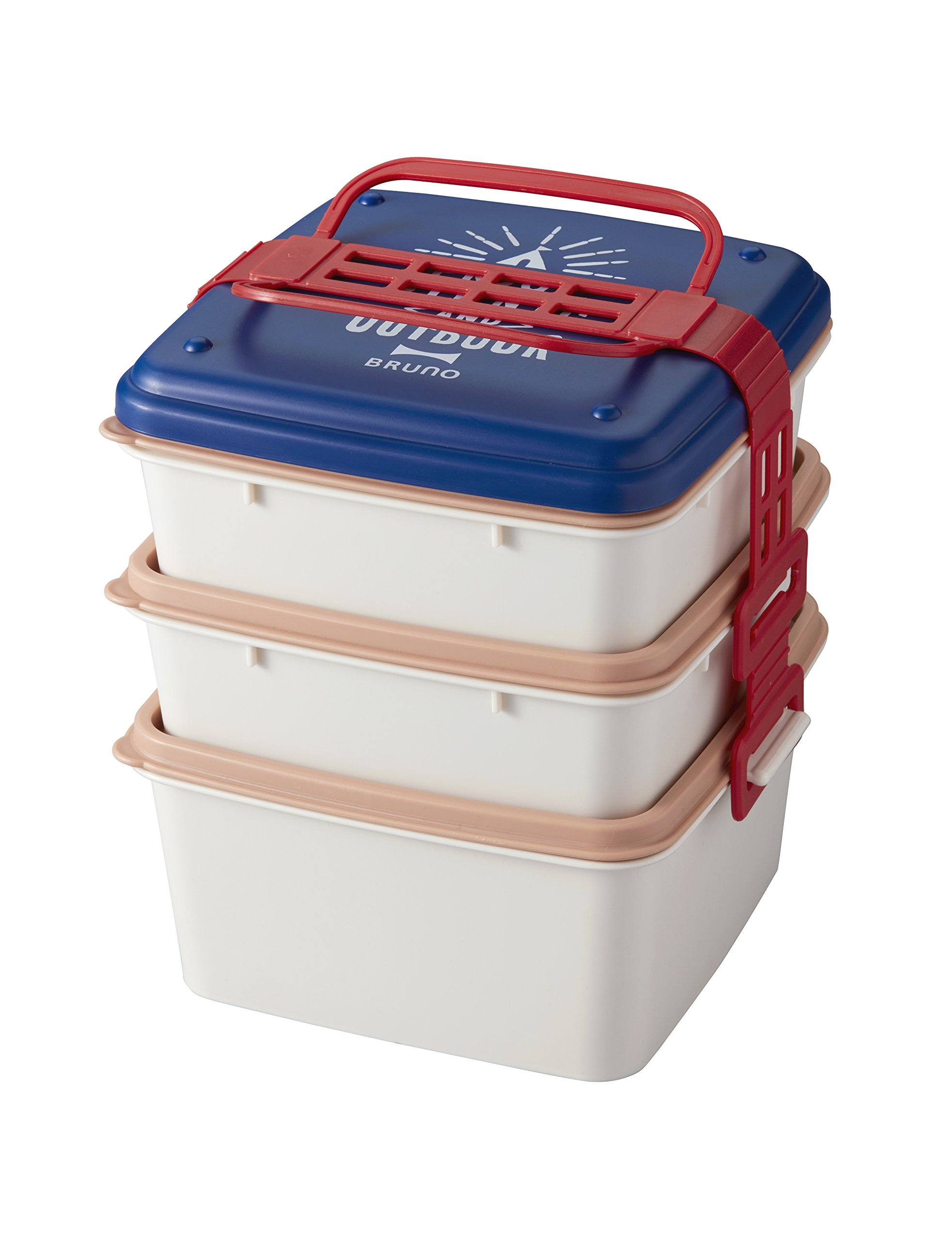 BRUNO 3段ランチボックス ネイビー BHK092-NV 4,915円