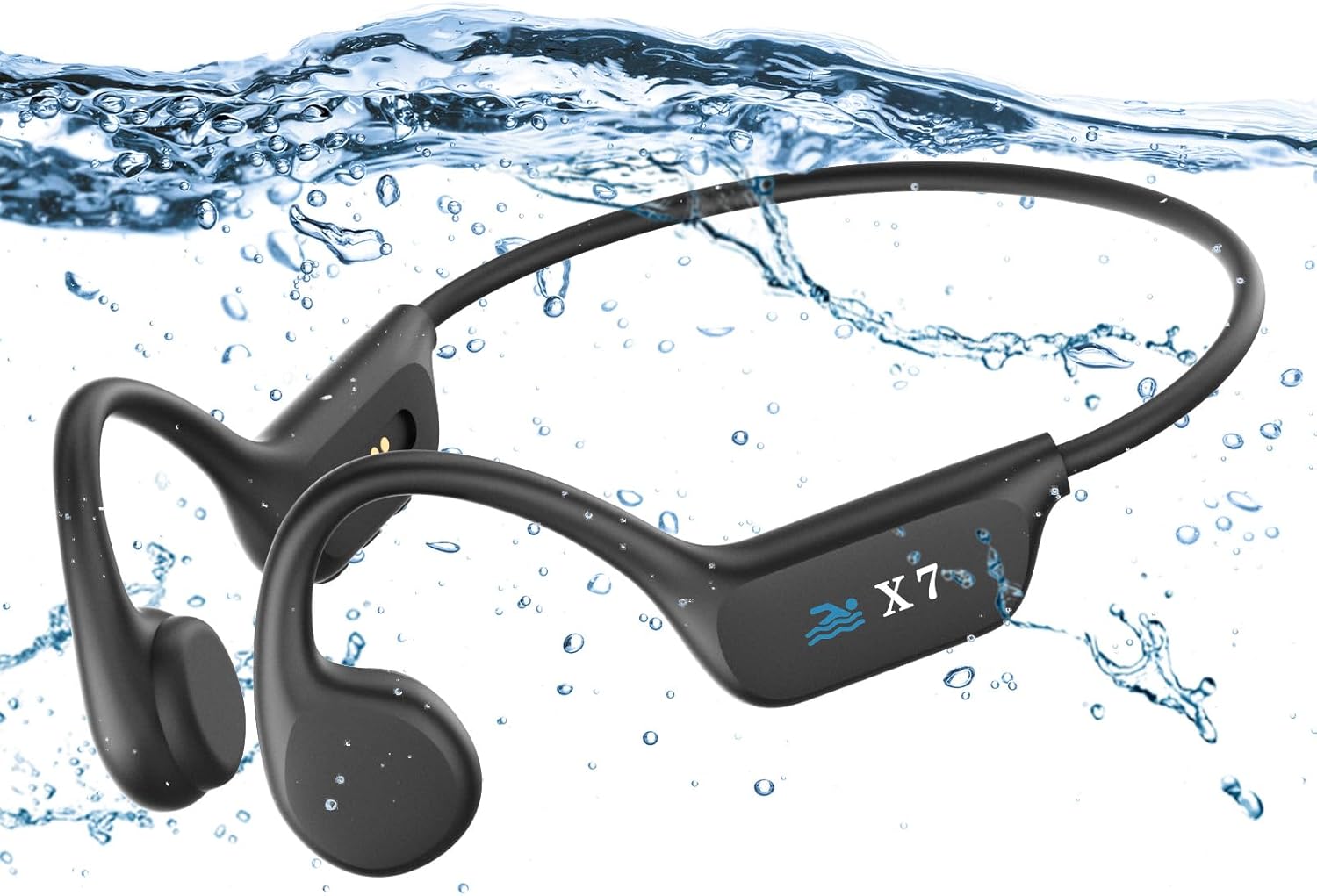 骨伝導イヤホン bluetooth 5.4 水泳 IP68完全防水 こつでんどう イヤホン bluetooth 32GBメモリ内蔵 最大8000曲 急速充電 耳を塞がない オープンイヤーヘッドホン 超