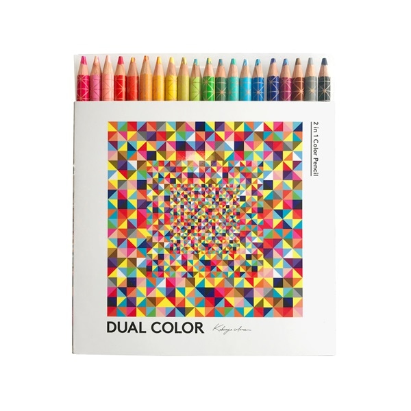 （まとめ買い）コクヨ 色鉛筆 DUAL COLOR 20色セット KE-SP14 [x3]