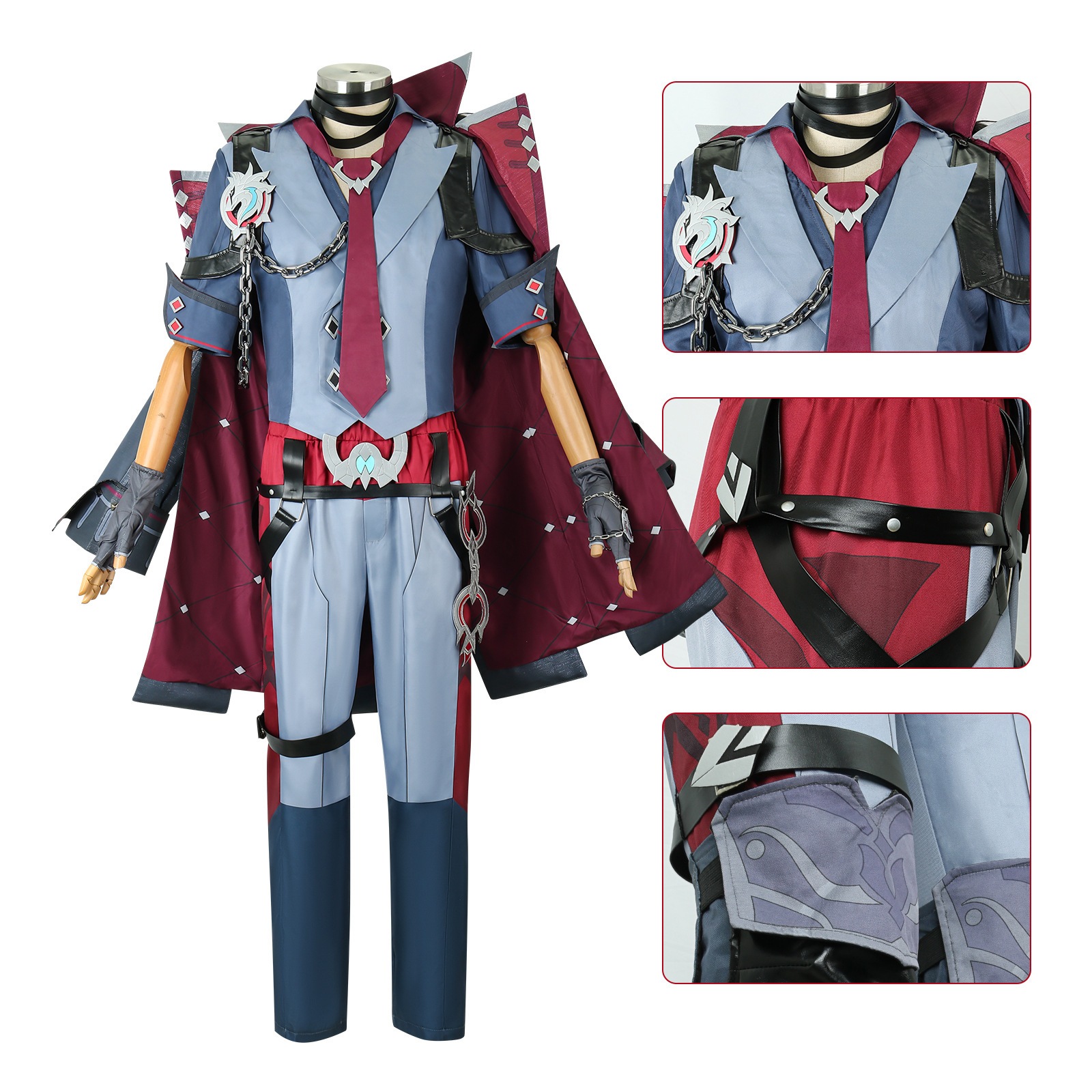 元神cos服レオスリーcos服元神楓丹シリーズ裁判官セットゲーム服男c服男