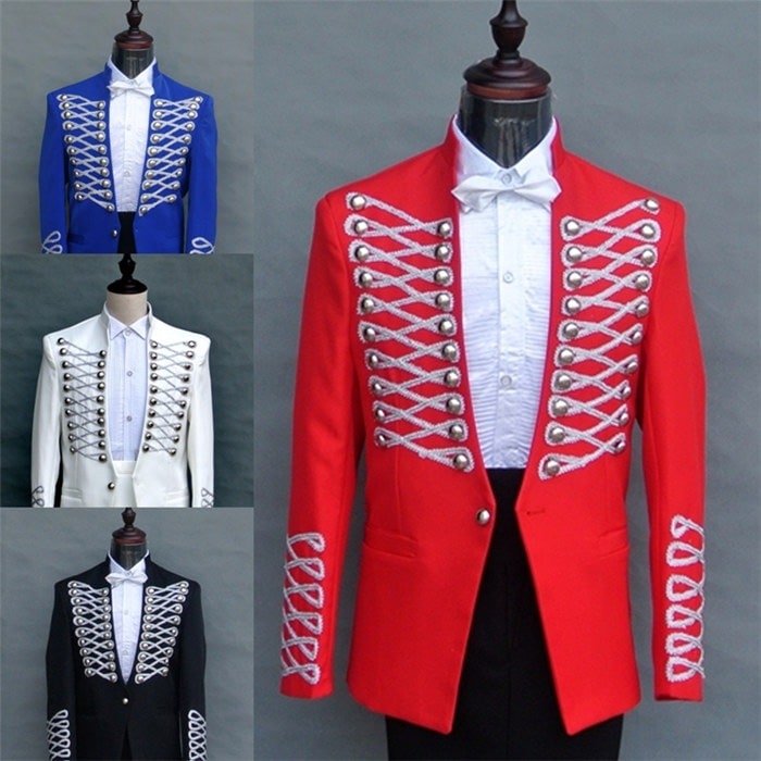 4色入荷　メンズ　スーツ　スーツセット　上下セット　タキシード　メンズ タキシード パンツ　演出服 華麗な王族服 王子様 ヨーロッパ風 復古風 コスプレ衣装　宮廷服　コスチューム　貴族服 0250