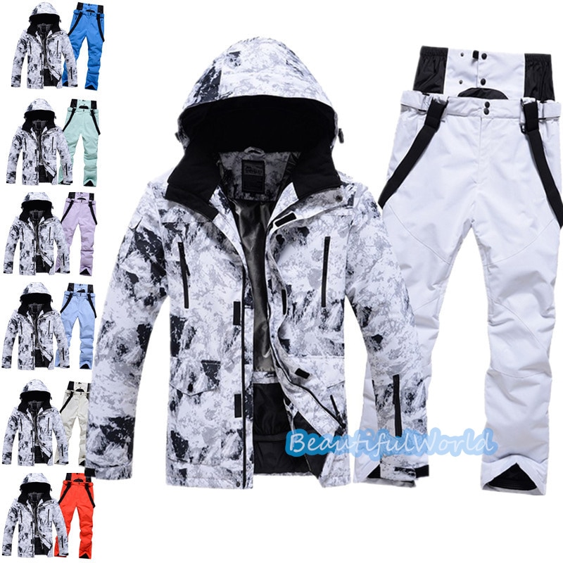 スノーボードウェア 上下セット スキーウェア メンズ レディース セットアップ 男女兼用 スノボウェア スノーボード ジャケット パンツ 撥水防風 保温 雪遊び 暖かいH67