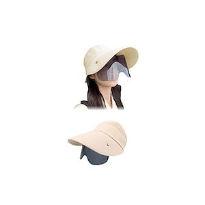 [Kesaeki] 帽子 レディース フェイスカバー 日除け帽子 自転車 顔隠れる レディース サンバイザー uvカット パーカー レディース 人気 紫外線カット 日焼け防止 フェイスカバー 帽子 型