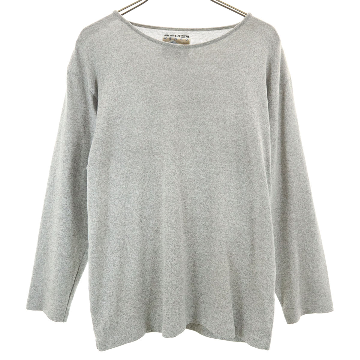 90s オールド 北斎タグ 長袖 カットソー M グレー レディース 古着