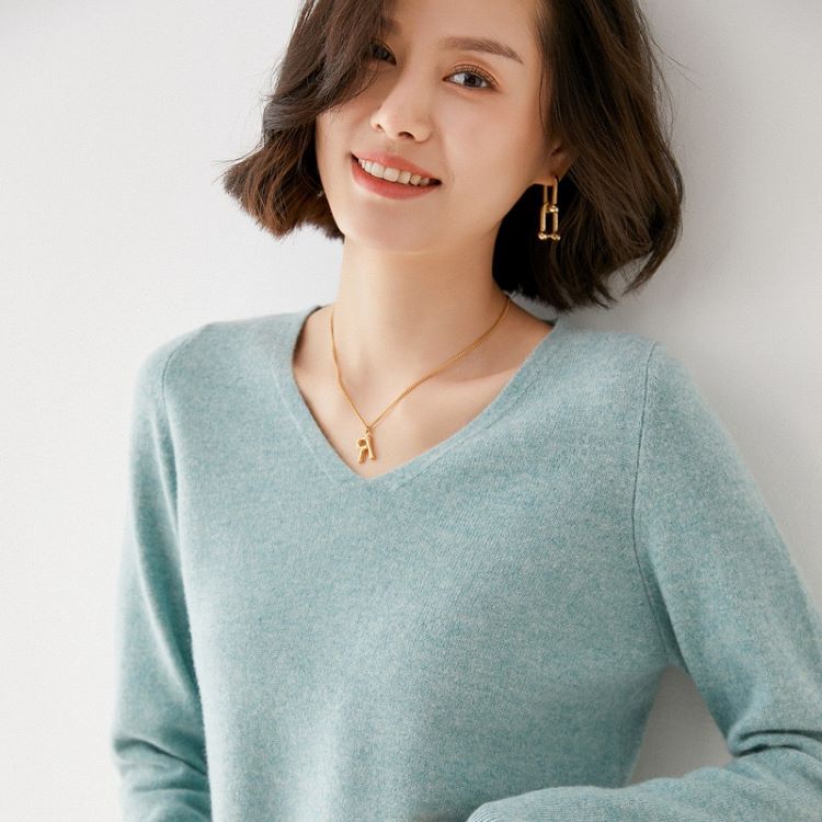 【即納】100%ウールセーター レディース Vネック ニット Vネックセーター 薄手 無地 シンプル 長袖 秋冬 冬 プロディガル ウール100％ Vネックセーター S M L XL 2XL 12