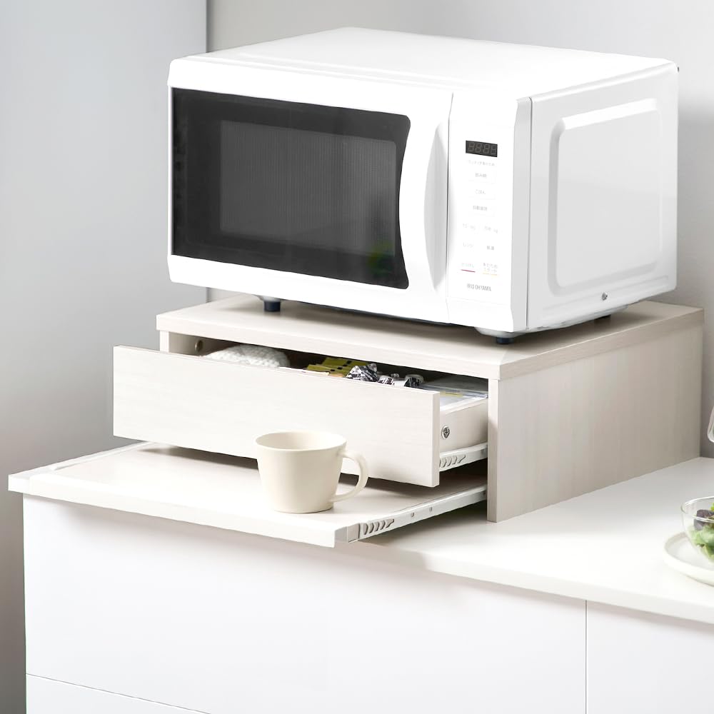 全国送料無料 アイリスオーヤマ スペパ レンジ下収納 25Lのオーブンレンジまで対応 キッチンを広く使える 収納 HRS-450 ホワイト 【HIROBIROシリーズ】