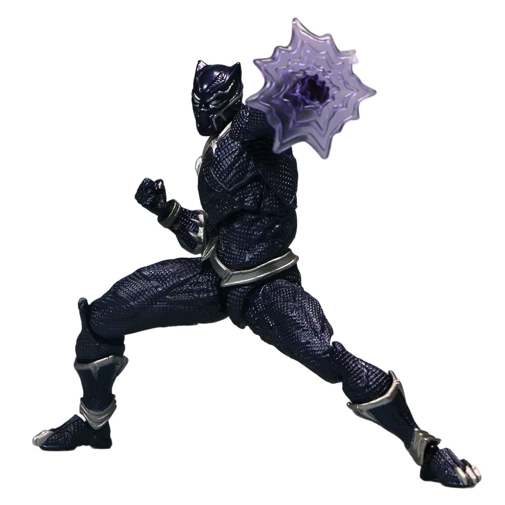 Avengers Marvel Black Panther Movableと交換可能な人形の装飾品山口スタイルのブラックパンサー映画周辺アニメーションフィギュアモデル