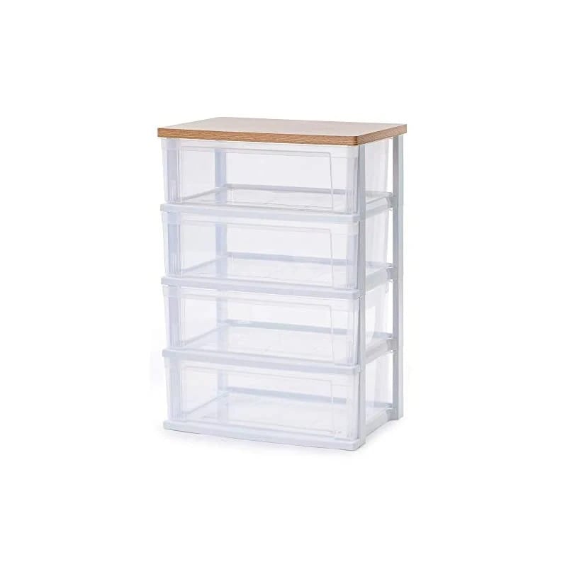 即納アイリスオーヤマ チェスト ワイド 4段 製 簡単組み立て 幅545奥行き32