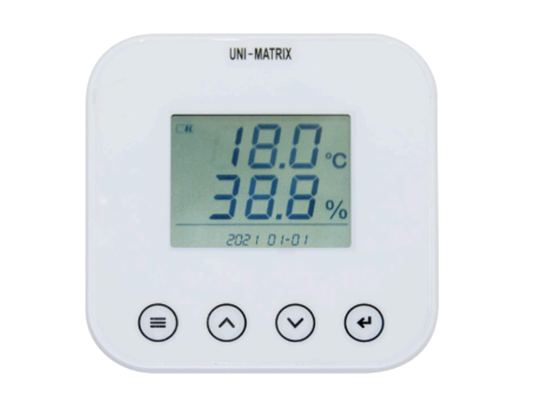 温湿度計 温度 湿度 自動記録 保存 CSV データ抽出 デジタル マグネット 壁掛式 HACCP対応 ホワイト