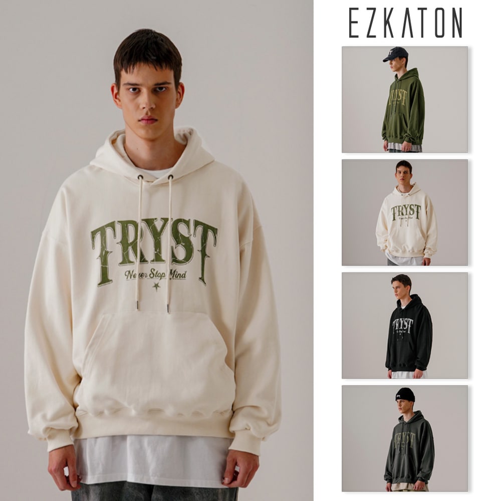 EZKATONのTryst Heavy Cotton Hoodie 全4色 EZKATONのTryst Heavy Cotton Hoodie 全4色 (EZKATON/パーカー