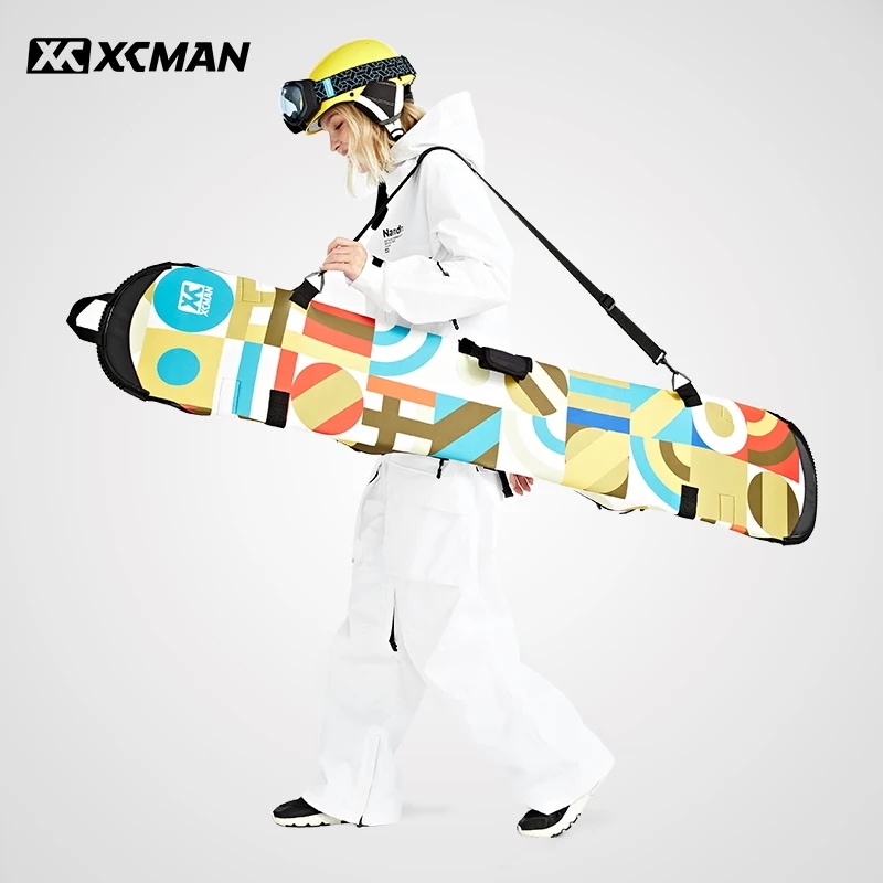Xcmanスノーボードスリーブ全体カバー保護スーツケースケーススノーボードバッグ持ち運びが簡単で傷から保護