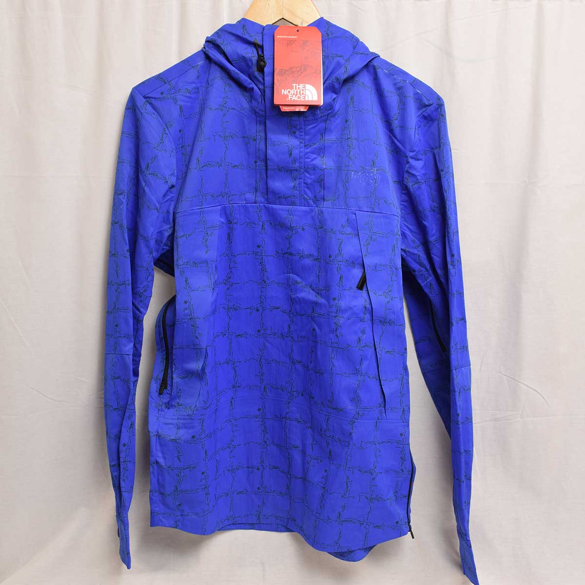 【中古・未使用品】THE NORTH FACE RED LABEL ノースフェイス Slam Jam 別注 the apartment マウンテンパーカ フーディー ジャケット S ブルー メンズ
