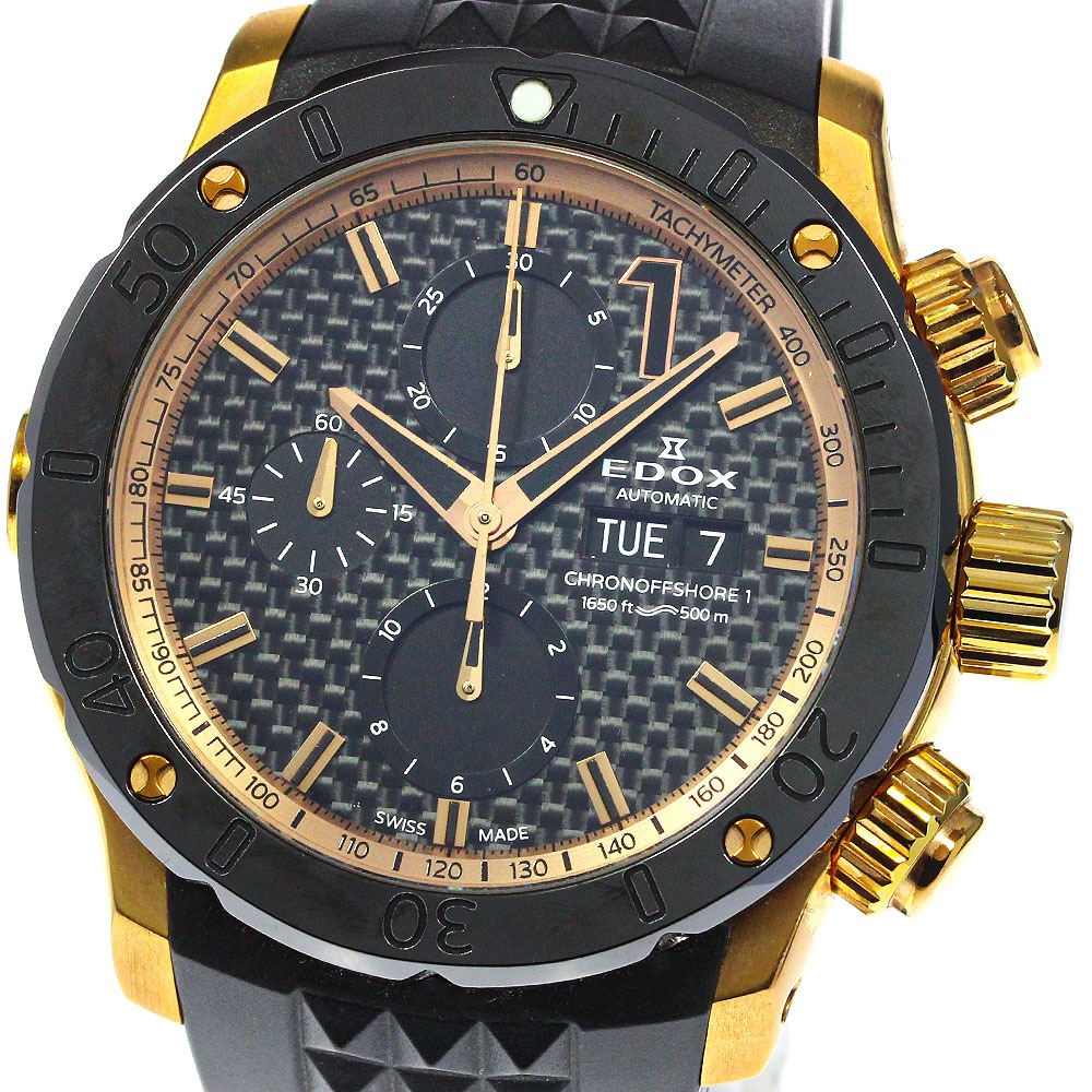 エドックス EDOX 01122-37R-NIR1-S クロノオフショア1 デイデイト 自動巻き メンズ _763995【中古】 102,700円
