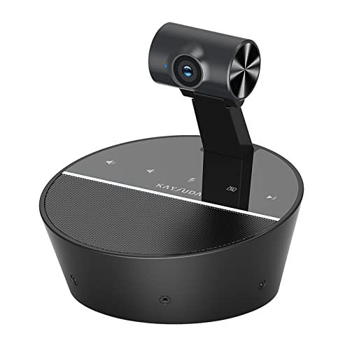 スピーカーフォンカメラ一体型機器 Kaysuda A100 スピーカーフォン マイクスピーカー FHD1080P ウェブカメラ 全指向性マイク 全二重通信 ノイズキャンセリング オンライン会議/ウェブ