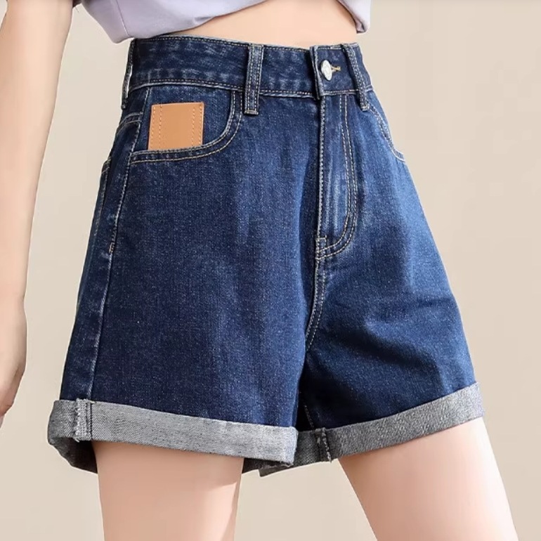 レディース デニム ショートパンツ ミニ ショート ハイウエスト かわいい シンプル カジュアル かっこいい ラフ ボーイッシュ スポーティー 存在感 ラブリー キュート 都会的 学生風 ベーシック