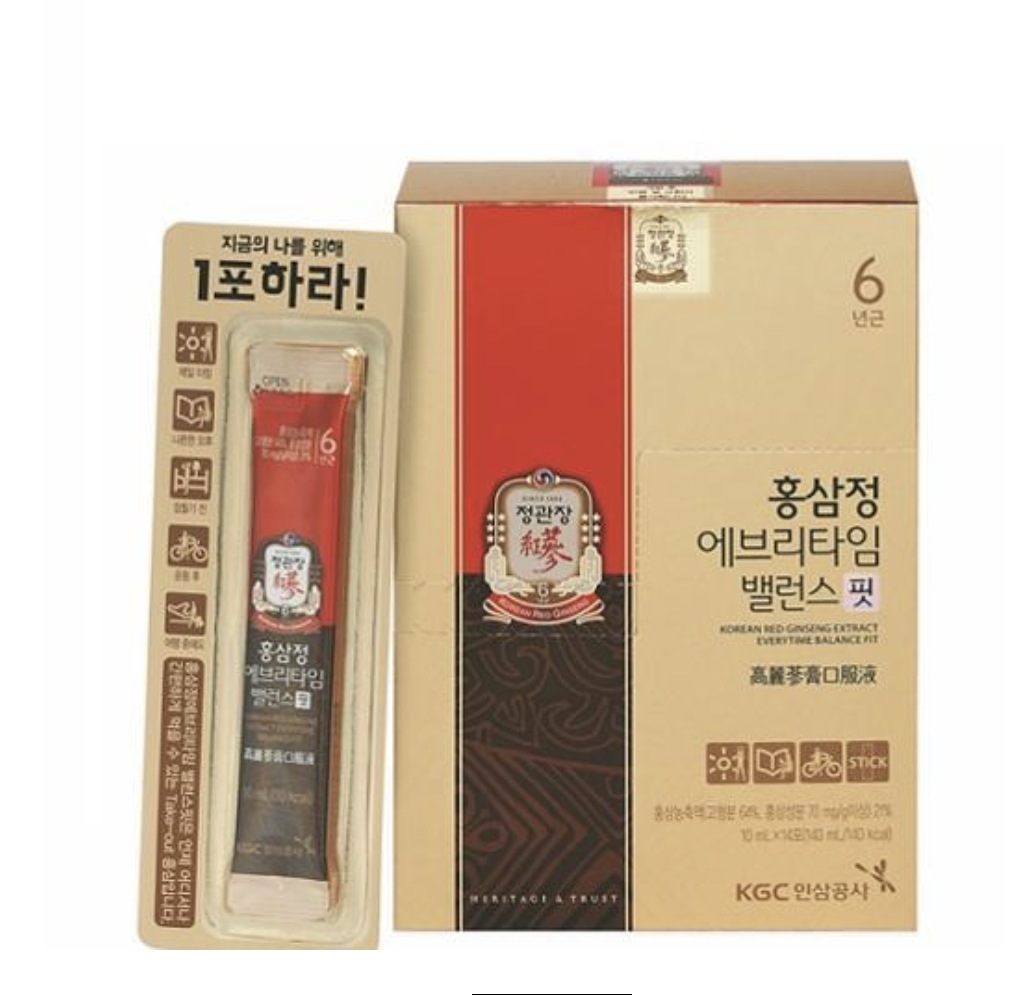 紅参錠 エブリタイム バランスフィット 10ml x14包 (2週間分)