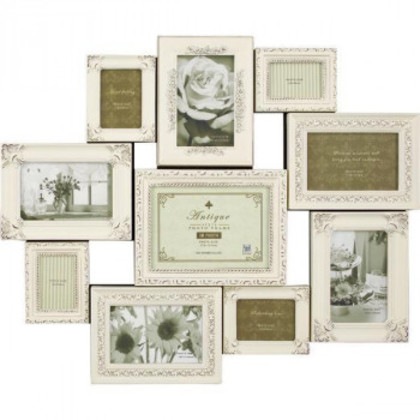 写真立て デコレーション 10 ウォールフレーム アンティークバニラ DF-07001
