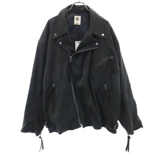 未使用 バースト222 19AW 日本製 スエード ライダースジャケット 2 ブラック vast222 メンズ