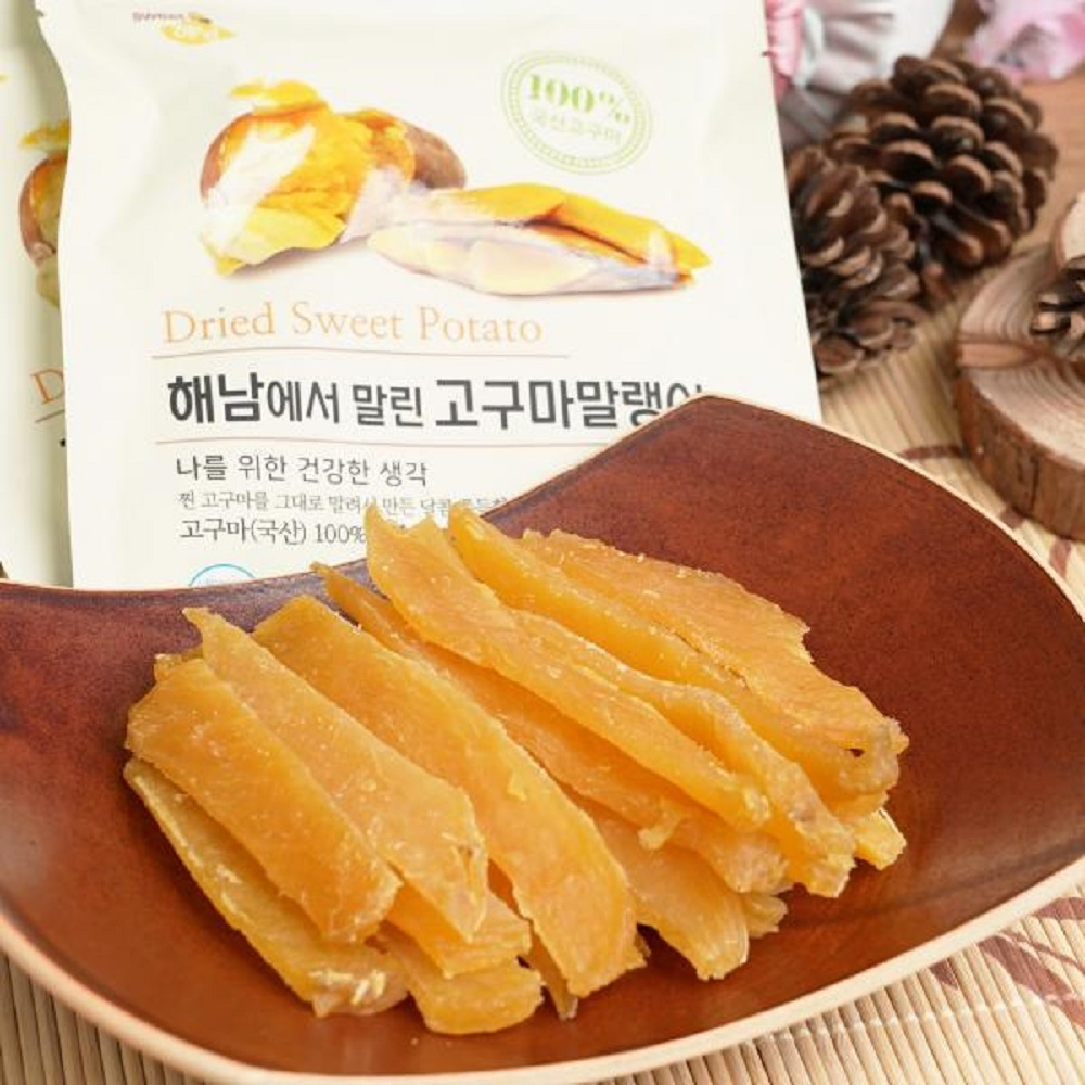 韓国-KMEAL-ふわふわ甘くてもっちり乾燥させた海南黄土畑サツマイモ乾燥60gx10計600g