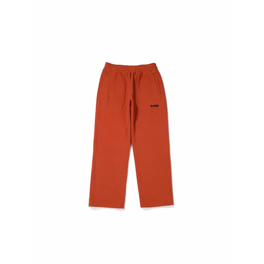 コダックアパレルマイクロフリースセミワイドフィットストリングジョガーパンツオレンジ