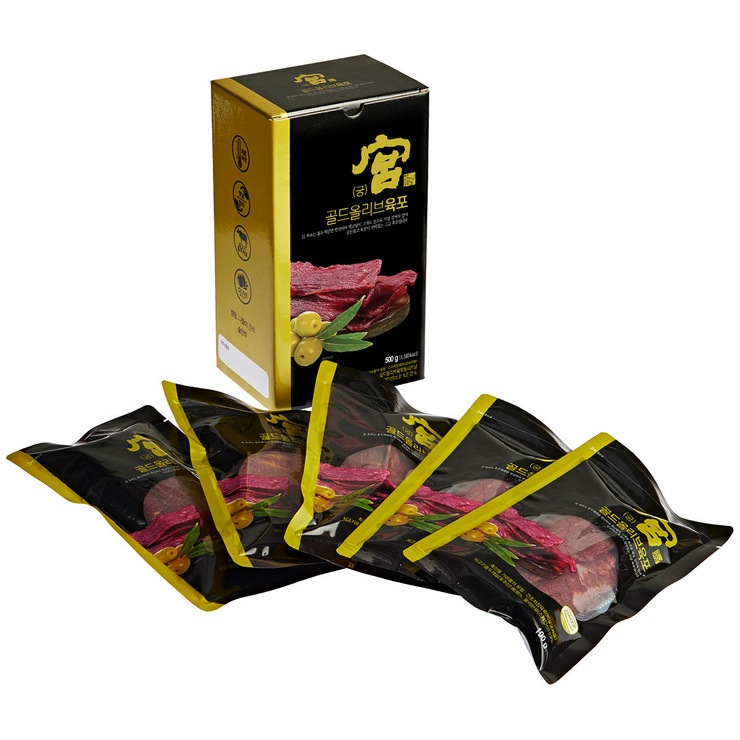 韓国-K MEAL-宮 ゴールドオリーブジャーキー 100g x 5