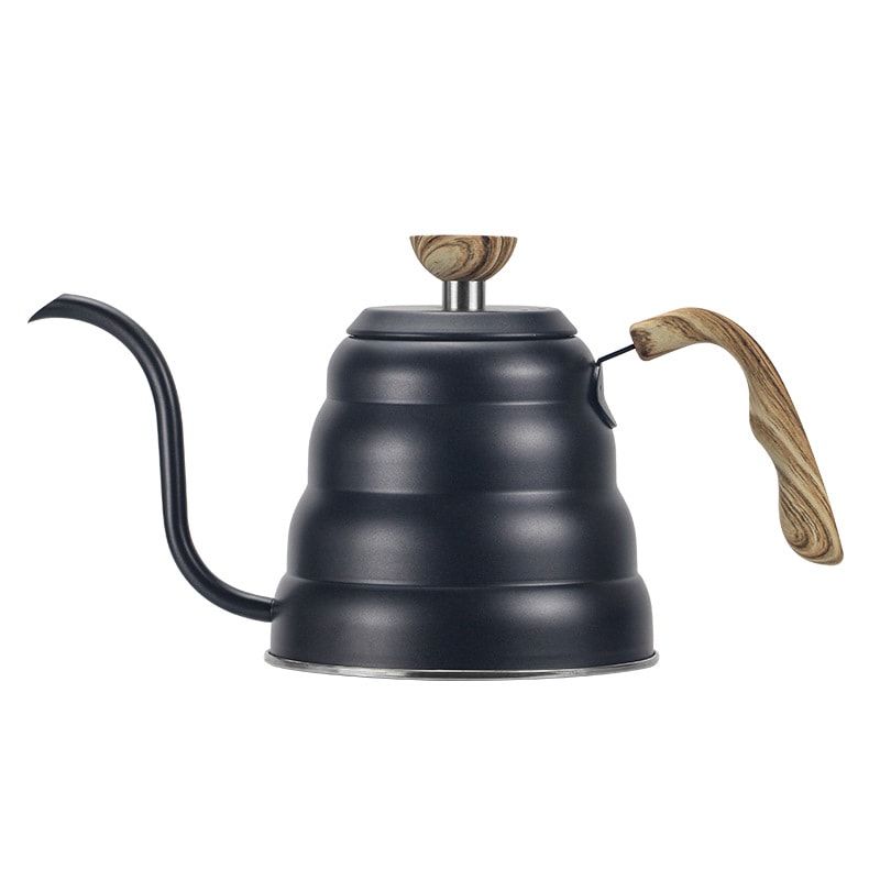 1.2Lステンレス鋼　ホーロー ドリップ ケトル ボナ　キャンプケトル　やかん コーヒーポット やかん ケトル アンティーク ドリップケトル コーヒーポット ドリップポット 細口 直火 ブラック