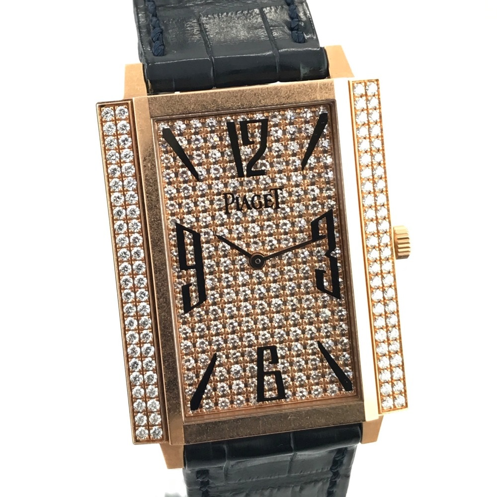 PIAGET ピアジェ 腕時計 1967 エクストラフラット LM ライムライト ダイヤベゼル 裏スケ 手巻き K18PG ゴールド
