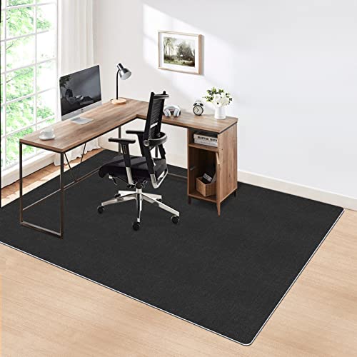 デスクチェアマット【大判サイズ130 ×160cm 】椅子保護パッド フロアマットPVC Hriiiiya 4mmカーペットゲーミングチェアー 床傷防止 凹みキズ ずれないマット