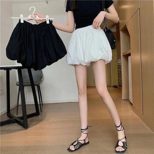 Qoo10] かぼちゃパンツ雲ふわふわ花つぼみショート