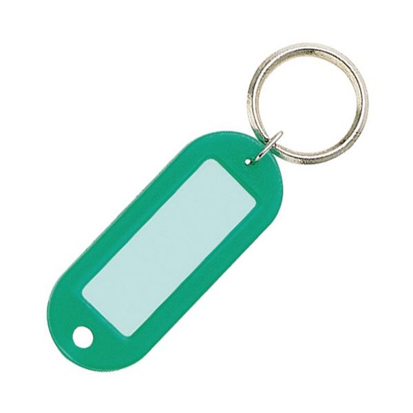 コクヨ キーホルダー型名札両面表示用・大 緑 ナフ-210G 1セット(50個) 7,578円